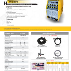 สเปคตู้เชื่อม TIG 315 PG